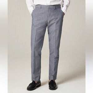 J Crew Pants 29 x 32 Ludlow Slim Fit Italian Stretch Worsted Wool Blue